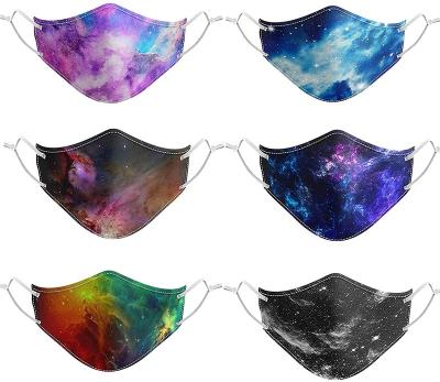 China Reusable Washable-Adjustable Stylish Face Mask Tie Dye Fabric Cotton Printing Face Mask Wholesalers for sale