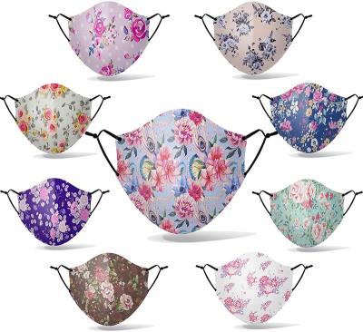 China Mouth Face Cotton Washable Warm Windproof Product Unisex Floral Flower and Reusable Face Masks for sale