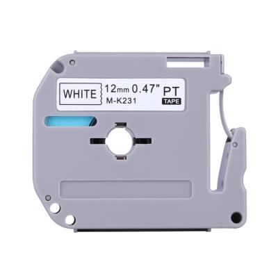 China Compatible COMPATIBLE with 36mm black on white label tape cassette for brother for sale