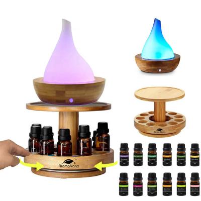 China Hot Sale 300ml Car Essential Oil Bamboo Aroma Diffuser Aromatherapy Essential Oil Set for sale