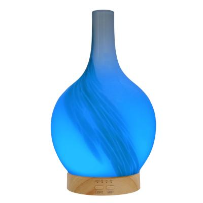 China Household Aroma Humidifier Scenta Glass Air Diffuser with 7 LED Colors for sale