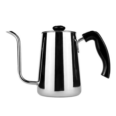 China Long Lasting QZQ 700ml Narrow Spout 304 Stainless Steel Coffee Kettle For Coffee Kettle for sale