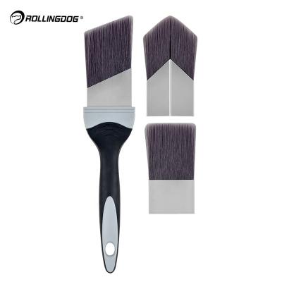 China EU ROLLINGDOG PAINTER 10431 10431 Ferrule SRT Soft Handle Seamless Aluminum Synthetic Soft Tail Thin Paint Magnetic Paint Brush for sale