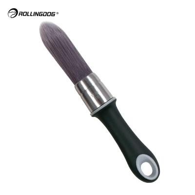 China ROLLINGDOG DETAIL UE 10594Seamless Tail Paint Round Thin Detail Paint Brush Aluminum Synthetic Ferrule SRT Soft Handle for sale