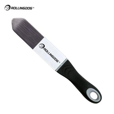 China ROLLINGDOG DETAIL UE 10591Seamless PRO Paint Slim Tail Aluminum Synthetic Soft Ferrule SRT Handle Paint Triangular Detail Brush for sale