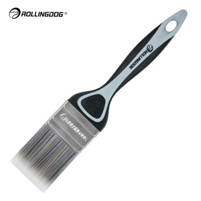 China ROLLINGDOG Paint Brushes 10347 50mm Solid Round Tapered Round 100% Polyester With Soft Handle Rubber Paintbrush for sale