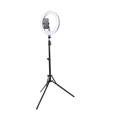 China PORTABLE Dimmable White LED Ring Desk Light with Tripod Stand for Live Makeup for sale