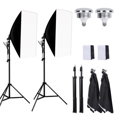 China Factory wholesale high quality durable studio led softbox with 2m light stand for sale