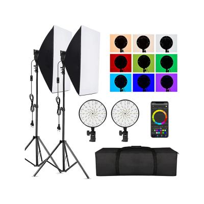 China Factory Wholesale Custom High Quality Photography Shooting With Effect Scenes RGB Mode Led Photography Softbox Light for sale