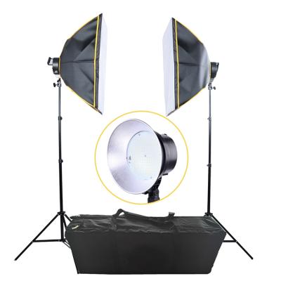 China Durable Custom Studio Shooting Photography Led Softbox Light Kit With Backdrop Stand for sale