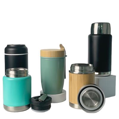 China 2021 Viable Vacuum Insulated Food Jar Heater Stainless Steel Food Thermos Flask for sale