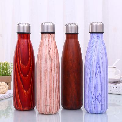 China Disposable Water Bottle 500ml Stainless Steel Double Wall Vacuum Water Bottle With Lid for sale