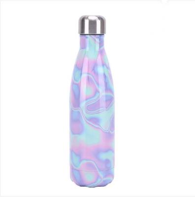 China Amazon Classics wholesale 18/8 stainless steel cola shape sport disposable hot-selling colorful water bottle ready to ship for sale