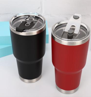 China 18/8SS Double Wall Stainless Steel Disposable Wholesale Vacuum Fitness Coffee Red Factory Mug Ready To Ship for sale