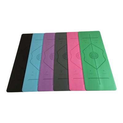 China Eco Anti-Slip Fine Large Size Natural Yoga Printed Regular Rubber Mat Yoga Mat Drops for sale