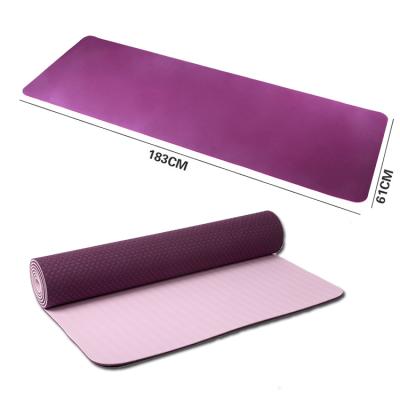 China Custom Anti-Slip 6mm Thick Custom Printed Eco Friendly Pilates Tape Yoga Mat With Logo for sale