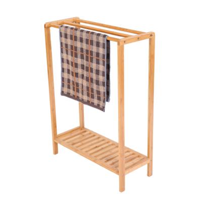 China New Design High Quality Eco-friendly Bamboo Multifunctional Clothes Drying Rack Shoes And Shoes Show Rack Towel Rack Wholesale for sale