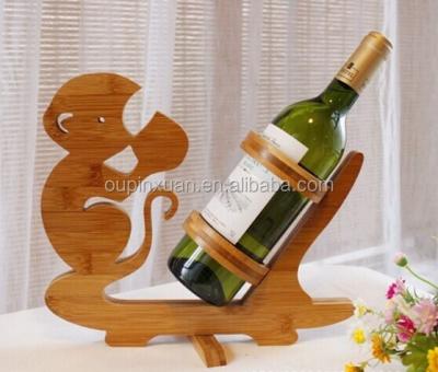 China 2014 Sustainable Fancy Handmade Bamboo Animal Shaped Wine Bottle Holder And Stand for sale