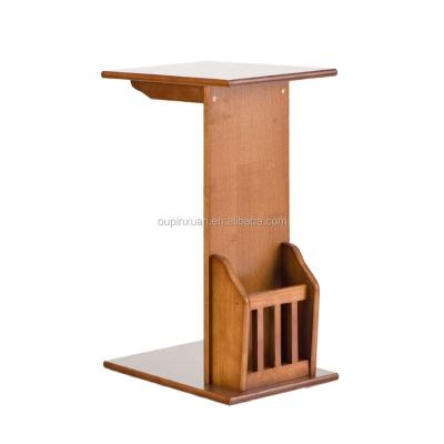 China Wholesale Colorful Wooden Chest Table Magazine Snack Table Waiter Sofa Waiter Table Sofa Waiter Wood Bamboo for sale