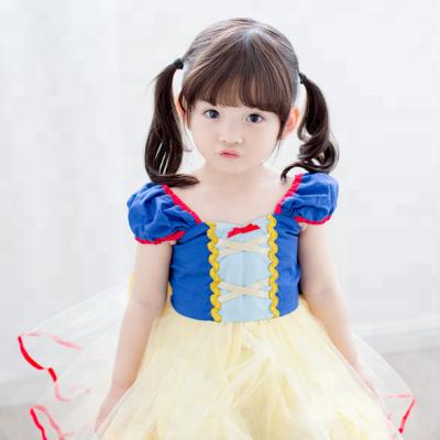 China Dresses Wholesale White Snow Dress Skirt Stage Halloween Kids Performance Costume Girls Cosplay Costumes for sale