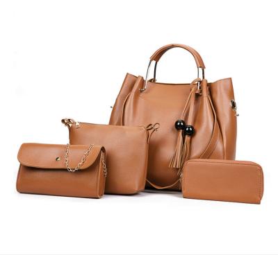 China High Quality Spring Design 4pcs New Handbag Set Fashion Women Handbag Set PU Leather Ladies Bags for sale