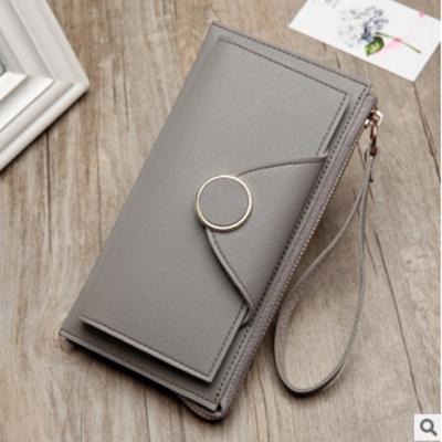 China Long Double Anti-theft - Folded Wallet Card Cash Money Wallet Phone Case Wallet for sale