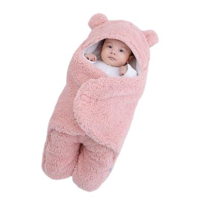 China Antibacterial Hot Sale Winter Baby Skin Friendly Comfortable Sleeping Bag 3 Soft Warm Thick Diaper Baby Animals Design Newborn Sleeping Bag for sale