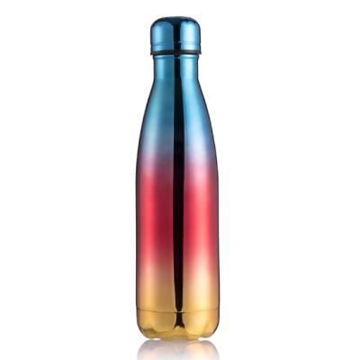 China Viable FREE LOGO 500ML 304 Stainless Steel Water Bottle Color Creative Cola Bottle for sale