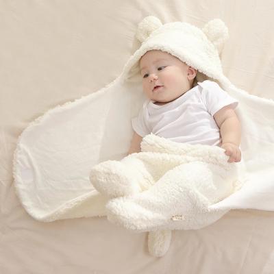 China 2018 Factory Direct Newborn Baby Sleeping Bag Autumn Winter Antibacterial Warm And Velvet Coral Fleece for sale