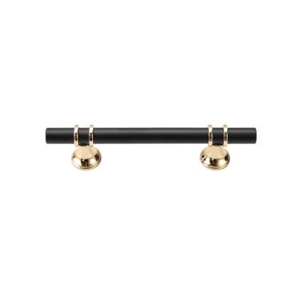 China Zinc Alloy 128mm Kitchen Door Handles Black Space Aluminum for sale