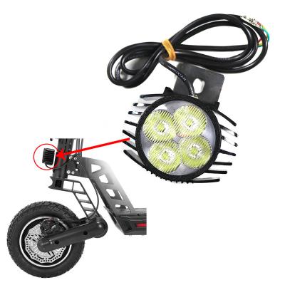 China Plastic Handlebar Lamp Front LED Head Light For KUGOO G2 PRO Electric Scooter Lighting Night Drive Scooter Light Accessories for sale