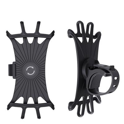 China Silicone 360 ​​Degree Adjustable Phone Holder Cell Phone Mount For Electric Scooter /motorbike/ Bicycle Holder for sale