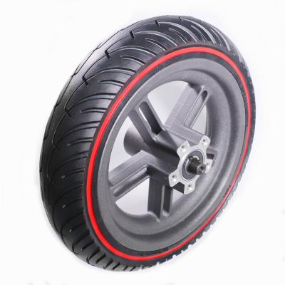 China 8.5 inch rubber solid tire with red/blue/yellow color ring for mijia M365/PRO/PRO2/1S electric scooter wheel parts for sale