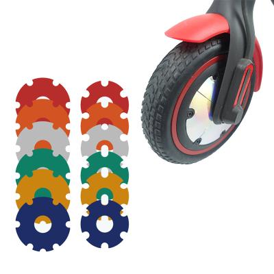 China Front Wheel Scooter Accessories 2Pcs/Set Cover Device Shell Kick Scooter Accessories PVC Electric Motor Sticker for M365/Pro/1S for sale