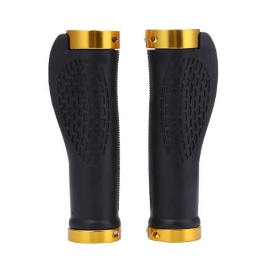 China 1 Pair Anti-Skid MTB Grips Cycling Hand Grips Mountain Bike Handlebar TPR Lockable Recycling Rubber Handlebar Grip For Bicycles Accessories for sale