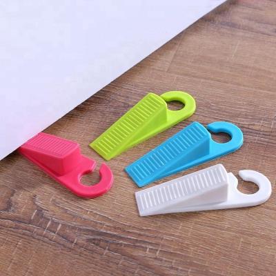 China Modern Creative Fresh Colorful Silicone Door Stopper Door Blank Flexible Rubber Stopper Under Door Seal for sale