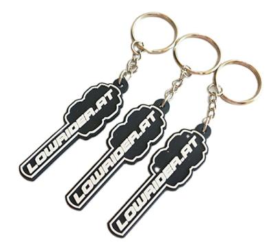 China Modern Customizable Promotional Soft Key Chain 3d PVC Rubber Key Chain , Customs Cut Key Rings for sale