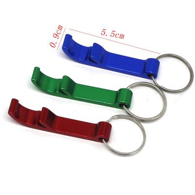 China Viable Custom Shaped LOGO Metal Keychain Aluminum AlloyManual Beer Bottle Opener for sale