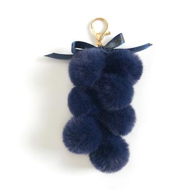 China Pom Pom Keychain Ladies Fashion Keychain Hot Hairball Tassel Promotion Gift Sale Key Chain For Girls Birthday Gifts for sale