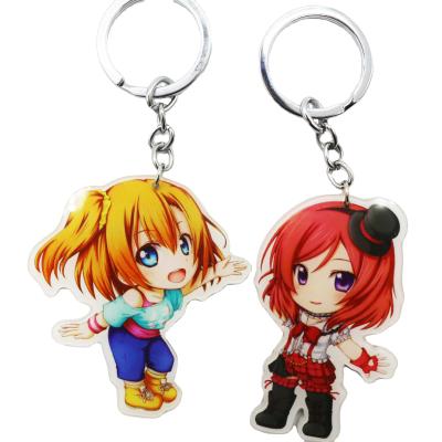 China Modern Hot Selling PVC Custom Cute Animation Key Chain Modern Hot Selling Key Chain for sale