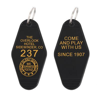 China New Eco-Friendly Custom Logo Plastic Hotel Key Chain Customized Plastic Key Chain For Hotel Use Room ID Key Indicator Fobs for sale