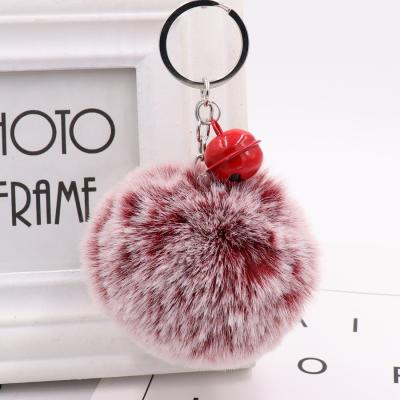 China Leather Bestseller Tassels Product Promotion Craft Bulk Cartoon Toy Amazon Plush Pom Poms Faux Fur Ball Key Chains Fluffy Key Chains for sale