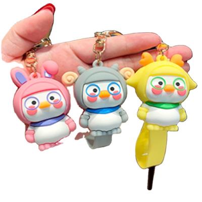 China Fabric Wholesale PVC Cartoon Characters 3D Soft Rubber Key Chain Custom Key Chain Custom Design Key Chain for sale