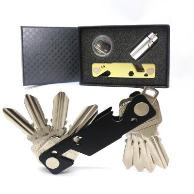 China High Quality Personalized Custom Metal Compact Car Key Holder Home Holder With LOGO Multifunction Smart Key Organizer for sale