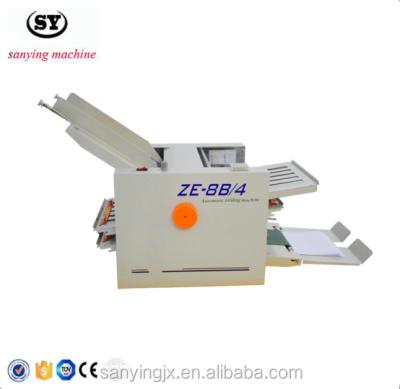 China ZE-8B/4 High Quality Office Products A3 Paper/Letters/Cards Folding Machine Automatic With Lowest Price for sale