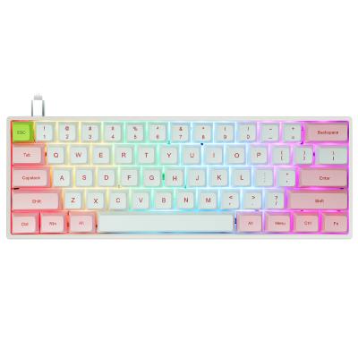 China Wholesale price SK61GK61wireless pbt game 61keys plug and play keycaps 60% YMM mechanical keyboard for sale