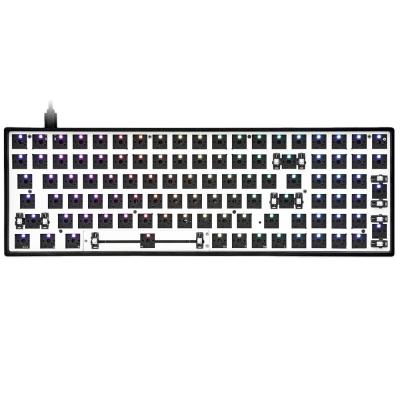 China ODM GK96XS 90% Wireless Black RGB Wireless OEM Music Light Effects Mechanical Keyboard Kit for sale