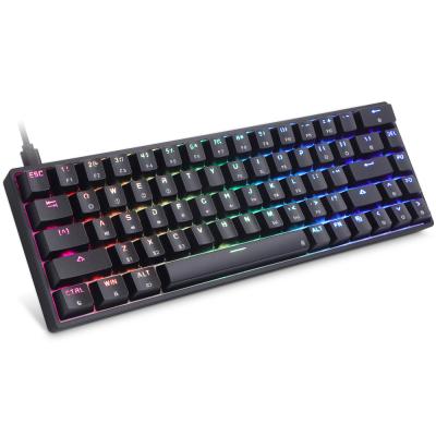 China Plug and play keyboard gk68 SK68 high hot swappable gateron optical mechanical switch for sale