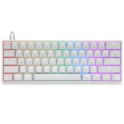 China Gk61SKYLOONG Hotsale 60% RGB Backlit Mechanical Optical Keyboard Plug and Play Professional 2020 Game Programmed Mini Keyboard for sale