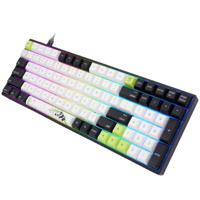 China Plug and Play Optical SK96 Switch Wired 90% Keycaps 90% Laptop Colorful Gaming PBT Panda Mechanical Keyboard RGB 96keys for sale